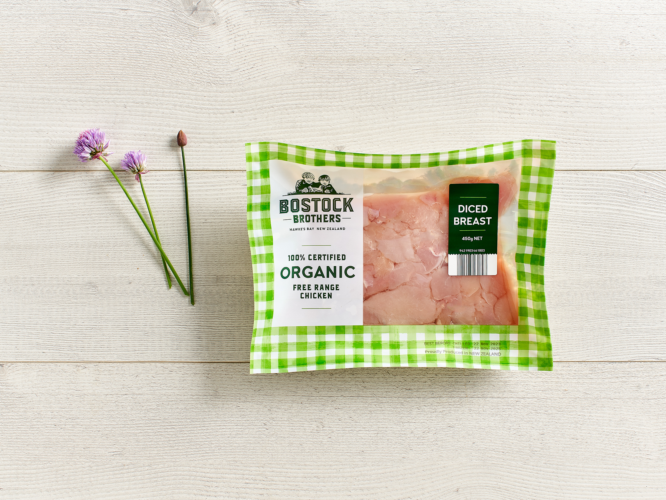 DICED CHICKEN BREAST - 450G Bostocks