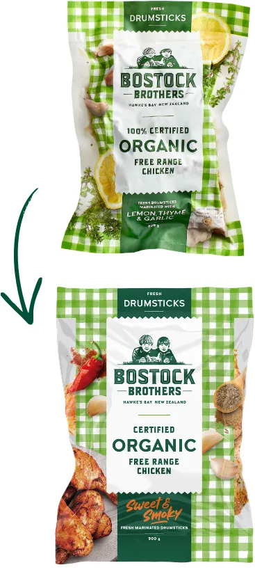 Lemon, Thyme and Garlic Drumsticks being replaced by new Sweet and Smoky Drumsticks